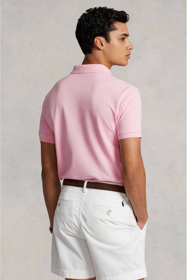 Polo Ralph Lauren Polo shirt met logo borduursel en geribbelde kraag en manchetten Pink Heren - Foto 2