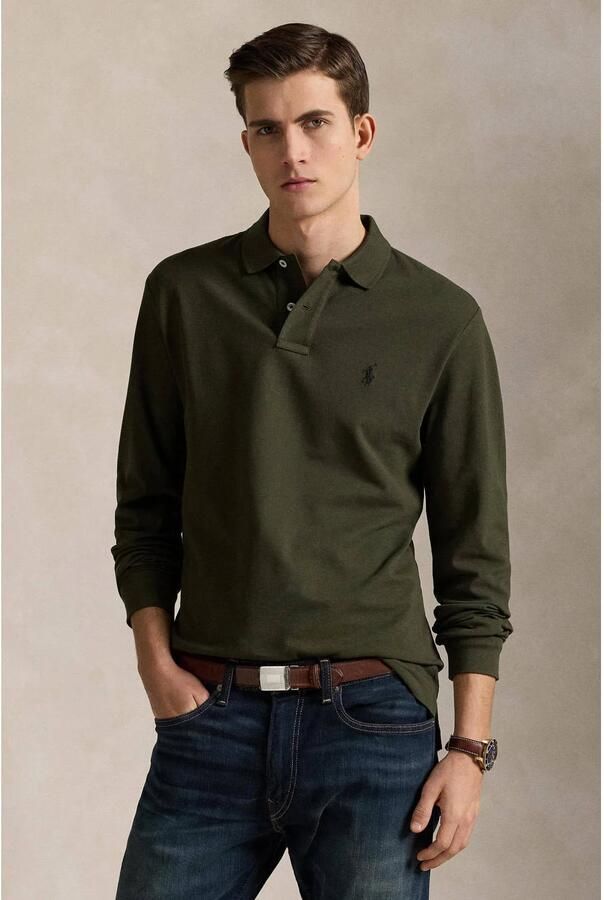 Polo Ralph Lauren Polo Shirt Lange Mouw POLO COUPE AJUSTEE SLIM FIT EN COTON STRECH MESH - Foto 2