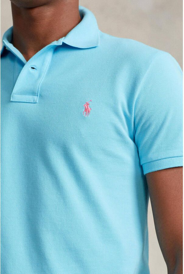 Ralph Lauren Turquoise Polo Shirt Amerikaanse Stijl Icoon Blue Heren - Foto 2