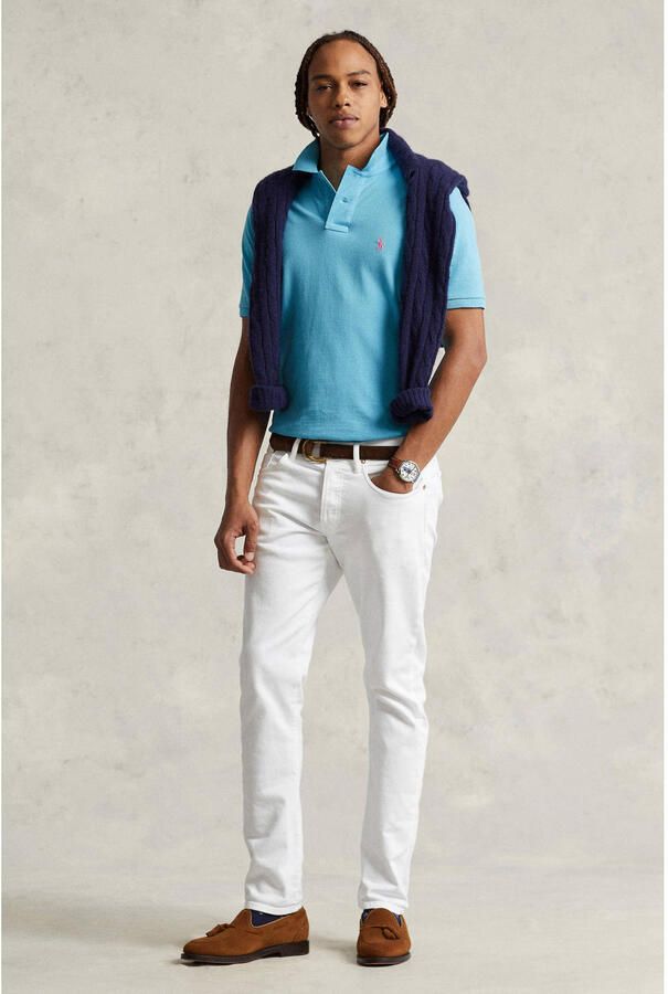 Polo Ralph Lauren Blauwe poloshirt met korte mouwen Blue Heren
