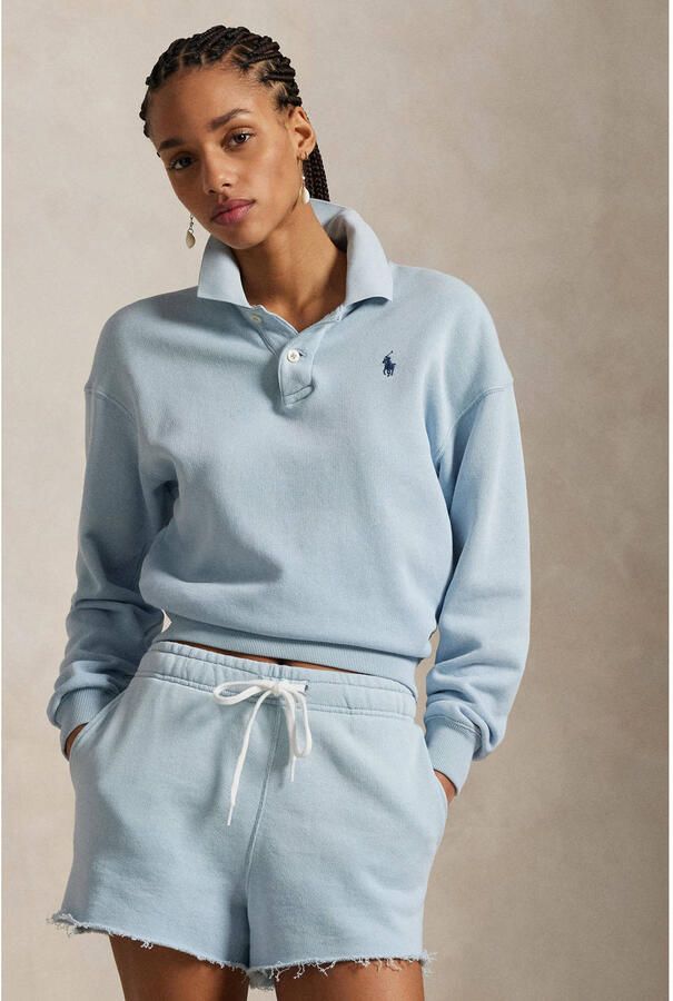 Polo Ralph Lauren Sweatshirt met polokraag en labelstitching
