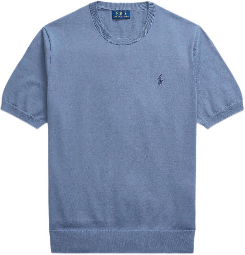 Polo Ralph Lauren Gebreid shirt met ronde hals en labelstitching - Foto 4