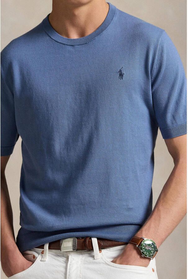 Polo Ralph Lauren Gebreid shirt met ronde hals en labelstitching - Foto 2