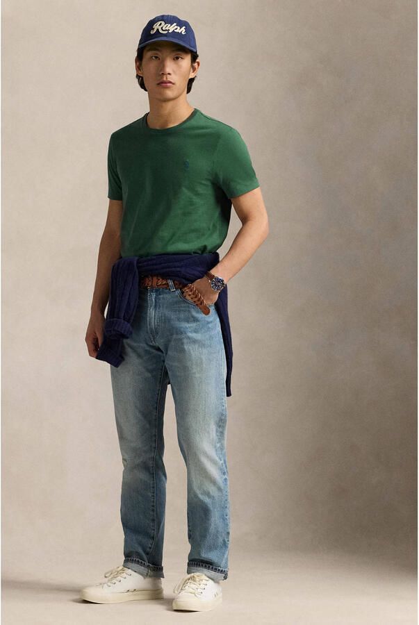 Polo Ralph Lauren Custom slim fit T-shirt met labelstitching - Foto 2