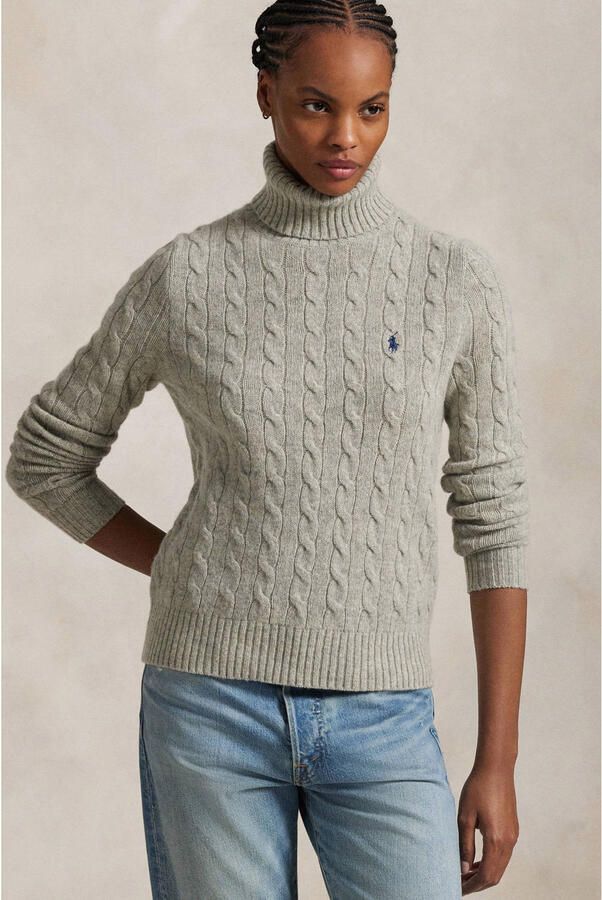 Polo Ralph Lauren Vintage Lange Mouw Pullover Sweater Gray Dames