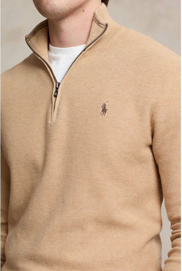 Polo Ralph Lauren Casual Bruin Katoen Lange Mouw Sweater Brown Heren