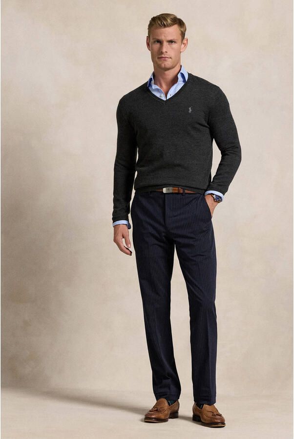 Polo Ralph Lauren Gebreide pullover van merinowol met V-hals - Foto 2