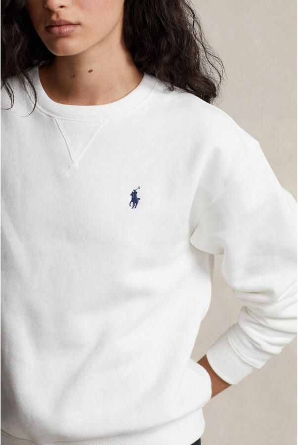 Polo Ralph Lauren Witte Katoenen Sweatshirt met Geborduurd Logo White Dames - Foto 3