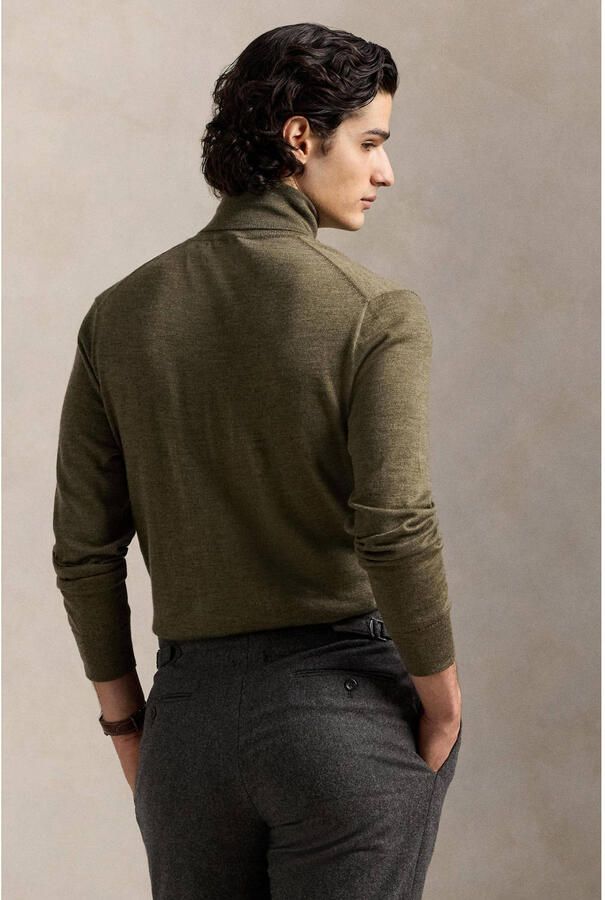 POLO Ralph Lauren wollen coltrui olijfgroen