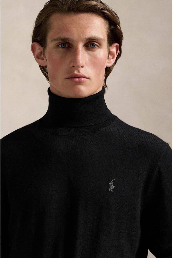Polo Ralph Lauren Lange Mouw Gebreide Trui Pullover Black Heren