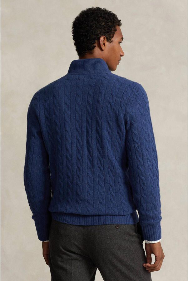 Polo Ralph Lauren Gebreide pullover van een mix van katoen en kasjmier met opstaande kraag - Foto 2