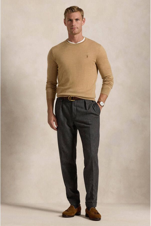 Polo Ralph Lauren Slim fit gebreide pullover van zuivere wol