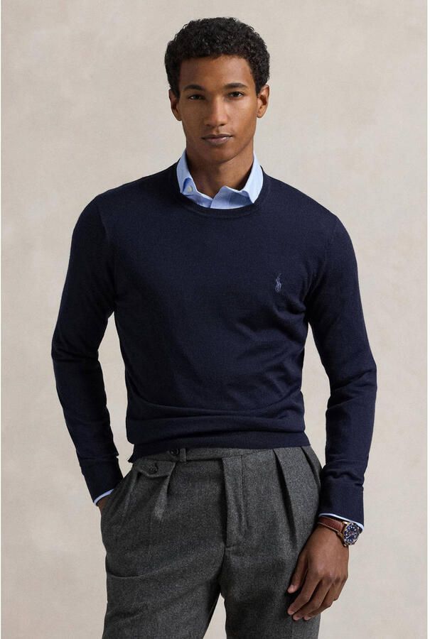 Polo Ralph Lauren Blauwe Sweaters LS SF CN Pp-Long Sleeve-Pullover Blauw Heren - Foto 2