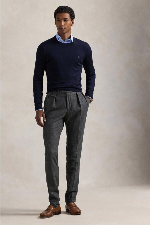 Polo Ralph Lauren Blauwe Sweaters LS SF CN Pp-Long Sleeve-Pullover Blauw Heren