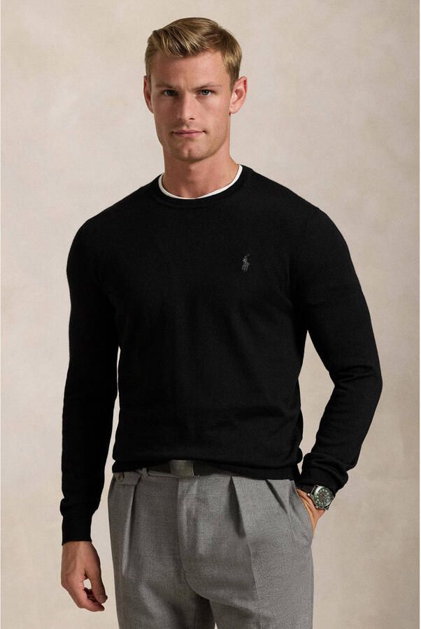 Polo Ralph Lauren Zwarte Sweaters LS CN Pp-Lange Mouwen-Pullover Zwart Heren - Foto 2