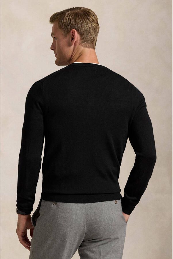 Polo Ralph Lauren Zwarte Sweaters LS CN Pp-Lange Mouwen-Pullover Zwart Heren