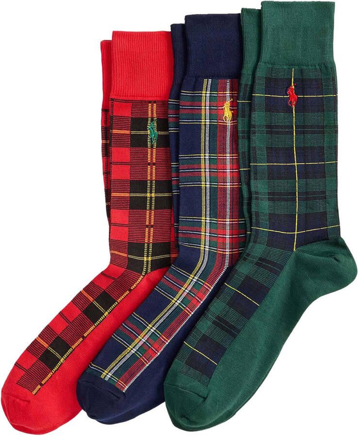 Polo Ralph Lauren Underwear Sokken met logostitching in een set van 3 paar