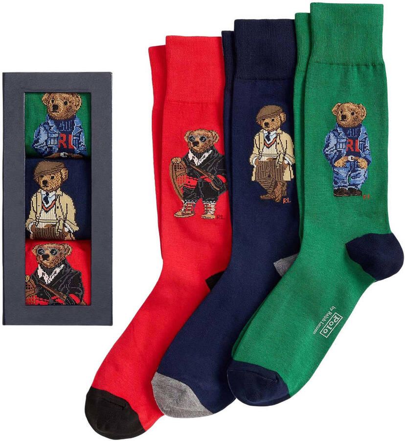 Polo Ralph Lauren Underwear Sokken met labelprint in een set van 3 paar - Foto 2