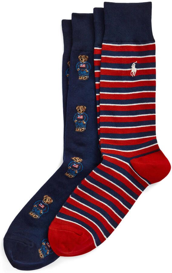 Polo Ralph Lauren Underwear Sokken met logostitching in een set van 2 paar