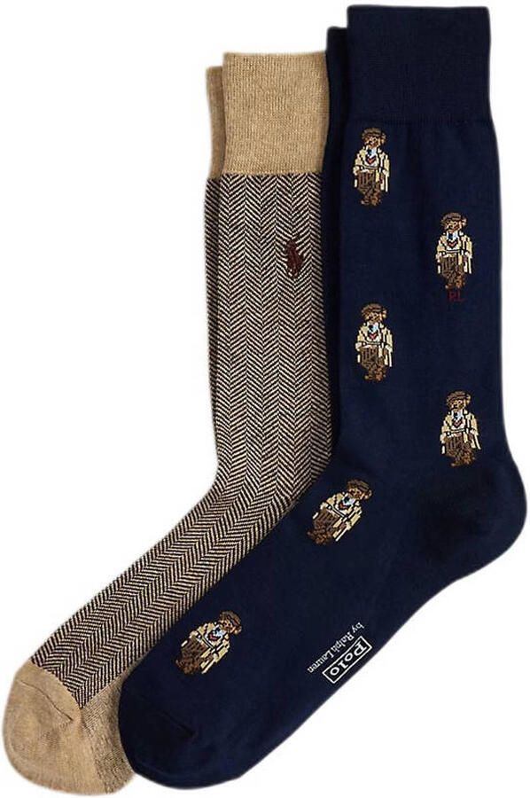 Polo Ralph Lauren Underwear Sokken met elastische band in een set van 2 paar