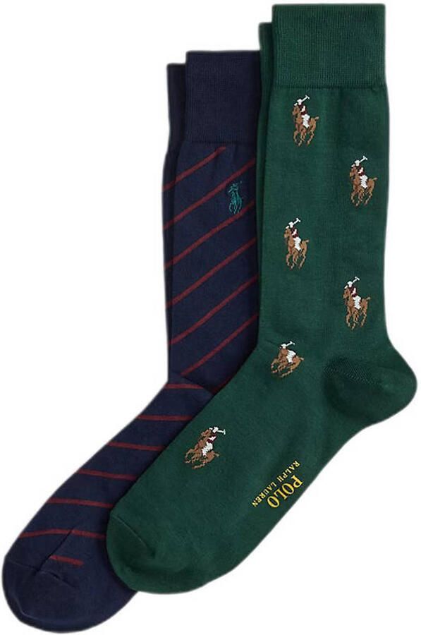 Polo Ralph Lauren Underwear Sokken met labeldetails in een set van 2 paar
