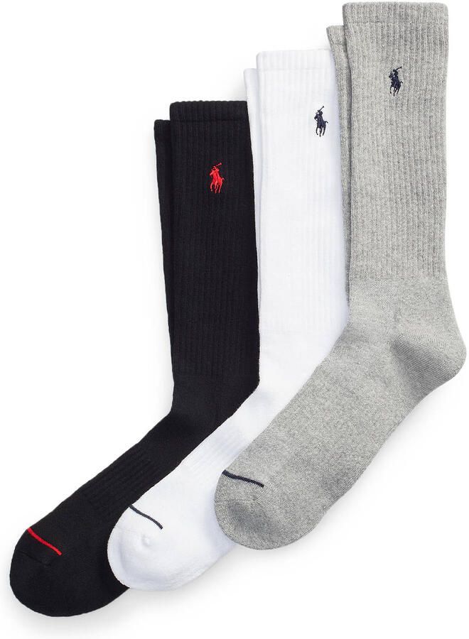Polo Ralph Lauren Underwear Sokken met logostitching in een set van 3 paar