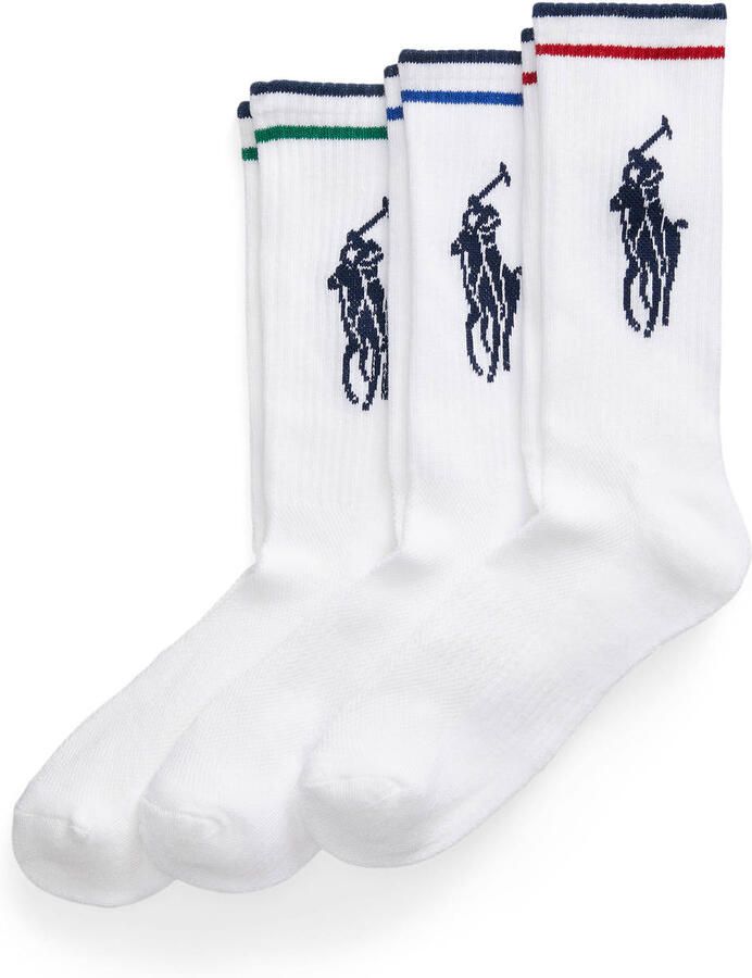 Polo Ralph Lauren Underwear Sokken met logoprint in een set van 3 paar