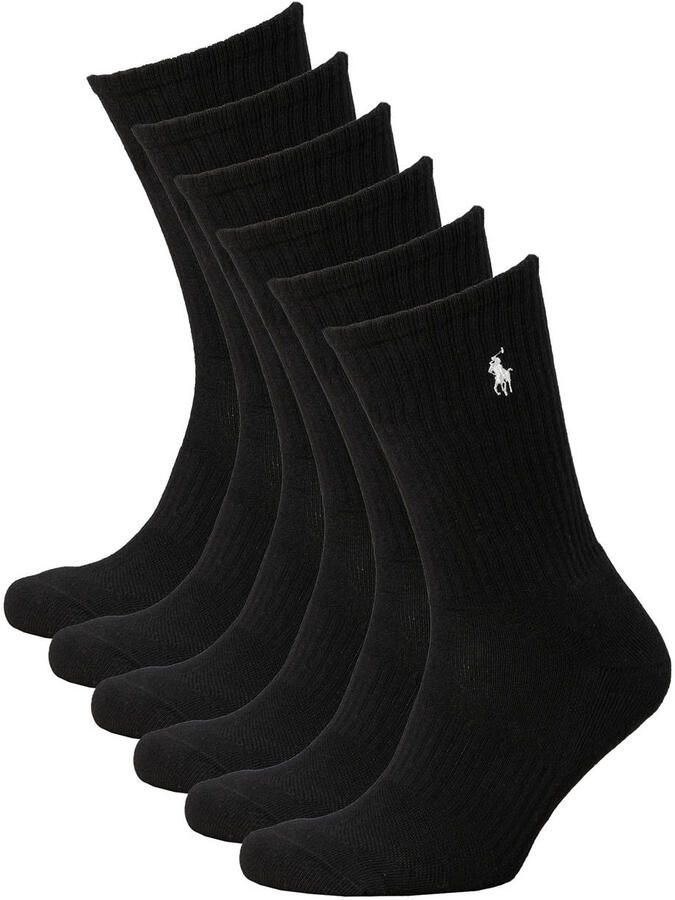 Polo Ralph Lauren Underwear Sokken met labelstitching in een set van 6 paar