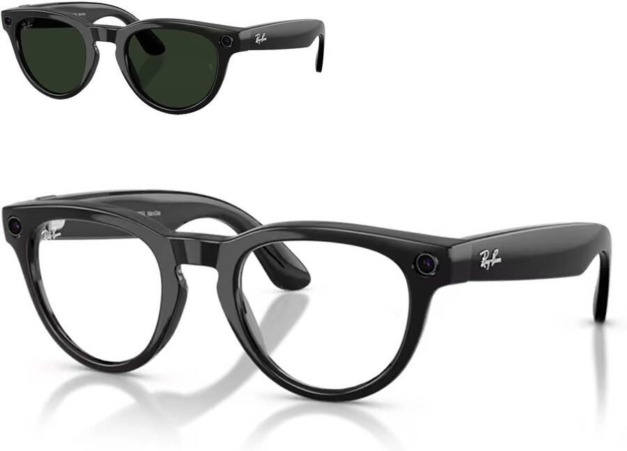 Ray-Ban Meta meekleurende (zonne)bril Headliner Transitions Gen 2 zwart