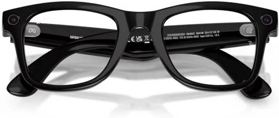 Ray-Ban Meta meekleurende (zonne)bril Wayfarer Transitions Gen 2 glanzend zwart - Foto 2