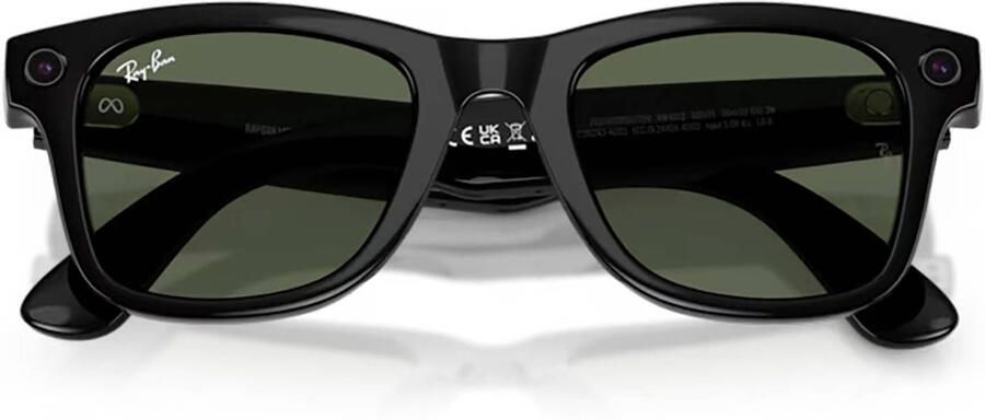Ray-Ban Meta zonnebril Wayfarer Gen 2 glanzend zwart - Foto 2