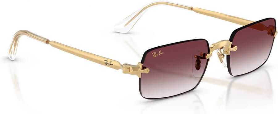 Ray-Ban x A$AP Rocky zonnebril RB3928 goudkleurig paars - Foto 2