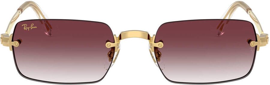 Ray-Ban x A$AP Rocky zonnebril RB3928 goudkleurig paars - Foto 3