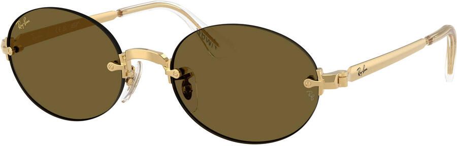 Ray-Ban x A$AP Rocky zonnebril RB3929 goudkleurig bruin