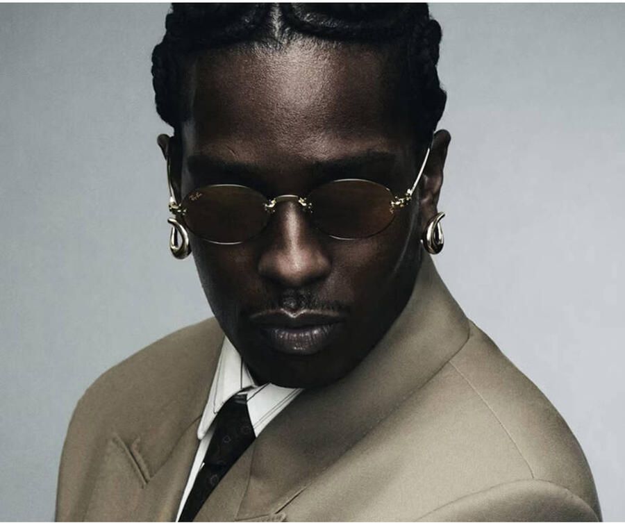 Ray-Ban x A$AP Rocky zonnebril RB3929 goudkleurig bruin - Foto 2
