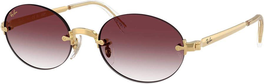 Ray-Ban x A$AP Rocky zonnebril RB3929 goudkleurig paars