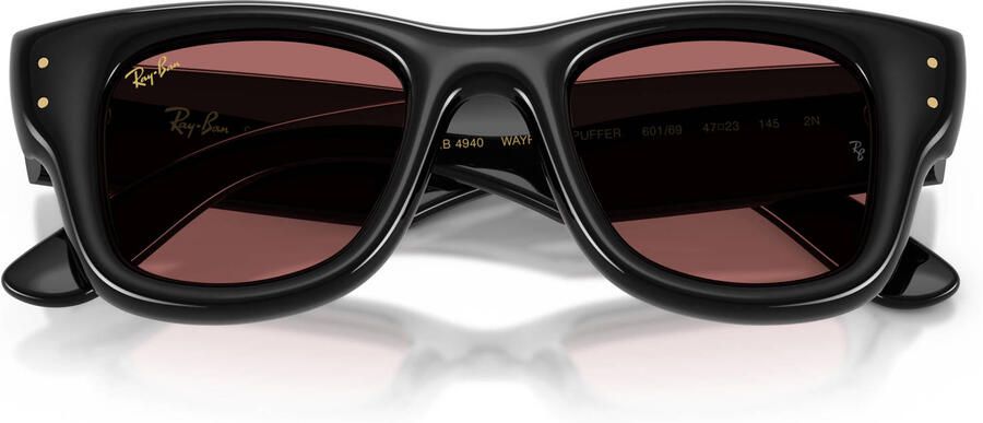 Ray-Ban x A$AP Rocky zonnebril Wayfarer Puffer rood zwart - Foto 3