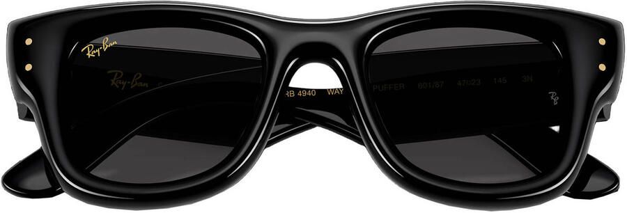 Ray-Ban x A$AP Rocky zonnebril Wayfarer Puffer zwart goudkleurig - Foto 3