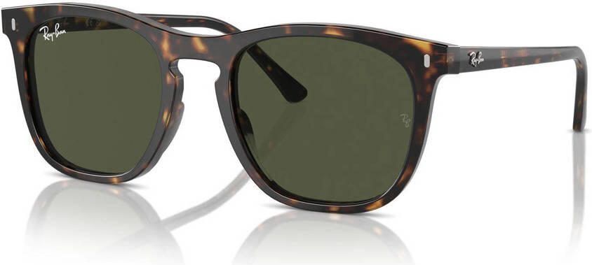 Ray-Ban zonnebril 0RB2210 met tortoise print donkerbruin - Foto 2
