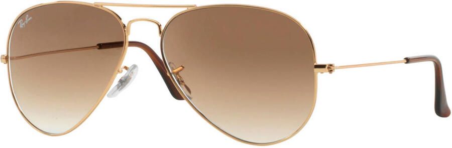 Ray-Ban Iconische Aviator Zonnebril AVIATOR Gradient Gepolariseerd Yellow Brown Heren Dames