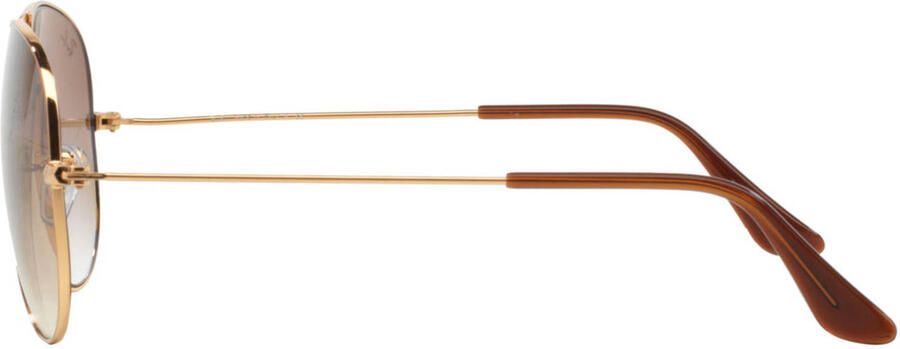 Ray-Ban Iconische Aviator Zonnebril AVIATOR Gradient Gepolariseerd Yellow Brown Heren Dames - Foto 3