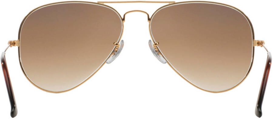 Ray-Ban Iconische Aviator Zonnebril AVIATOR Gradient Gepolariseerd Yellow Brown Heren Dames - Foto 2