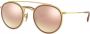Ray-Ban Rb3647N Zonnebril Ronde dubbele brug Gray Yellow - Thumbnail 1
