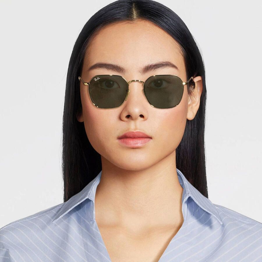 Ray-Ban Zonnebril met metalen montuur en verstelbare neuspads Brown - Foto 2