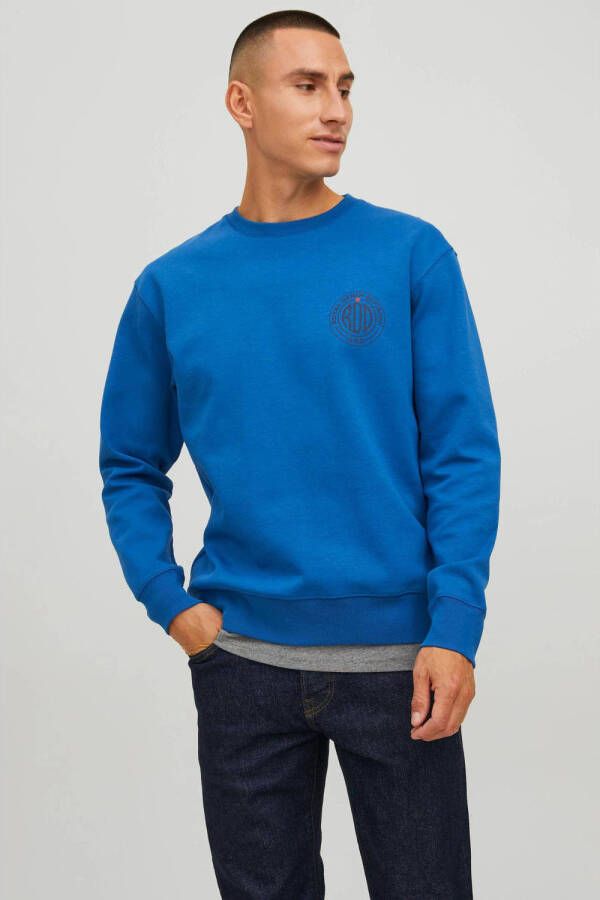 R.D.D. ROYAL DENIM DIVISION sweater RDDDEAN met logo true blue