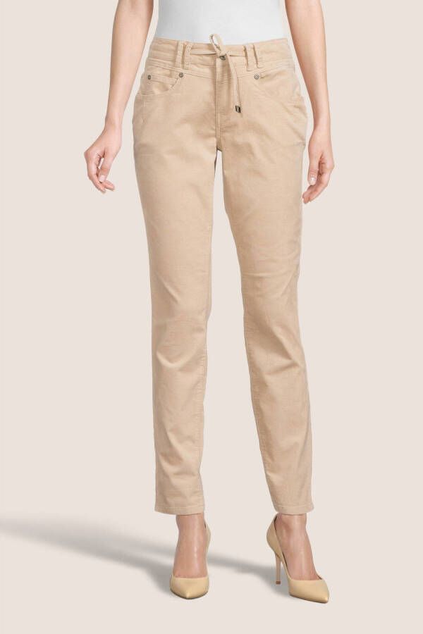 Red Button corduroy tapered fit broek Relax fine cord stone