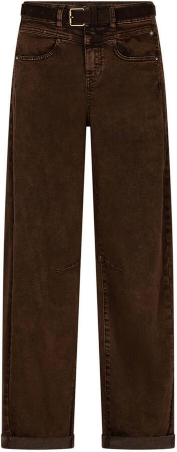 Red Button barrel jeans bruin