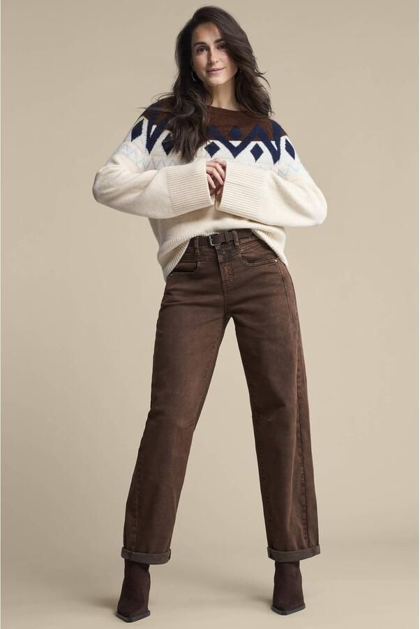 Red Button barrel jeans bruin - Foto 2