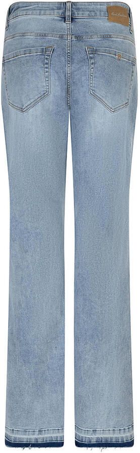 Red Button Bibette Released Hem high waist straight leg jeans light blue denim