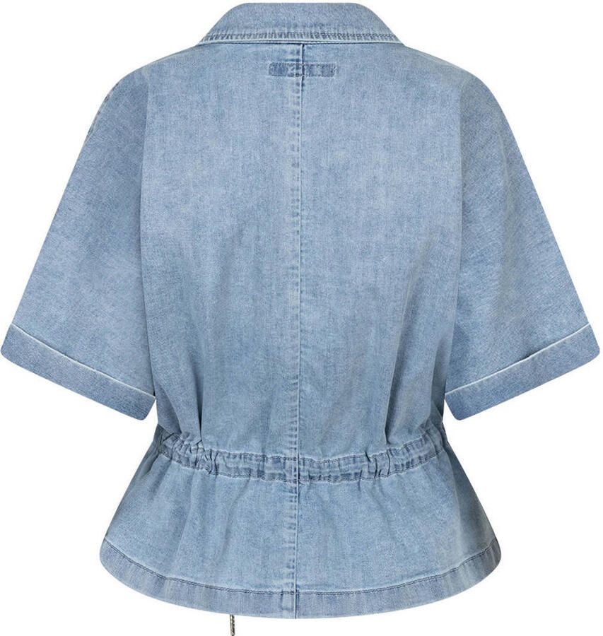 Red Button blouse light blue denim - Foto 2